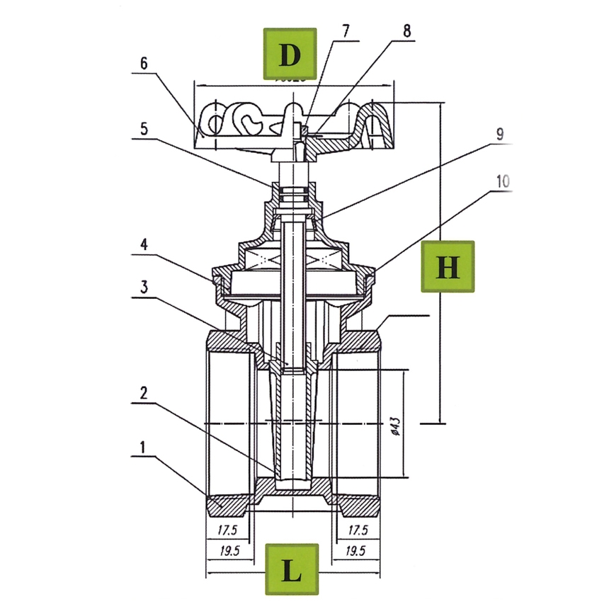 JK Brass Gate Valve BS5154 Plumbing Supplier Malaysia