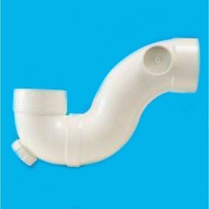 Bina Plastic BBB UPVC Soil Waste and Ventilating Fittings Series P Trap Plain With Inspection Opening FUPT