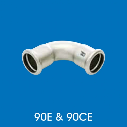 Hoto Press Fit Stainless Steel Fittings Series 90° Elbow 90E