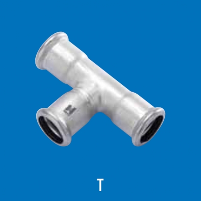 Hoto Press Fit Stainless Steel Fittings Series Equal Tee T