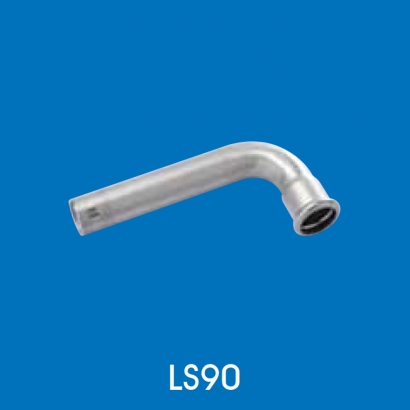Hoto Press Fit Stainless Steel Fittings Series 90° Elbow With Single Socket One Plain End LS90