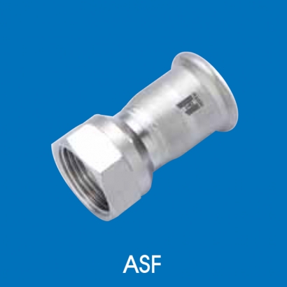 Hoto Press Fit Stainless Steel Fittings Series Adaptor Socket With Female Thread (Tapered Thread) ASF