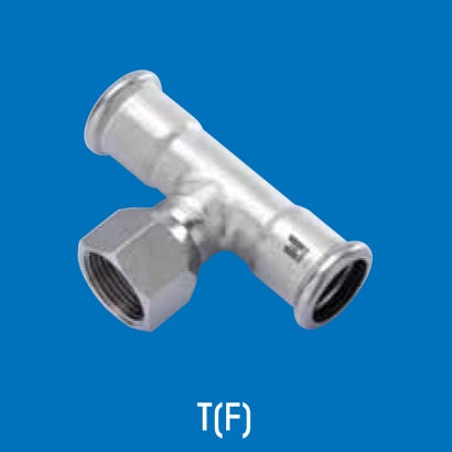 Hoto Press Fit Stainless Steel Fittings Series Water Tap Tee With Female Outlet TF