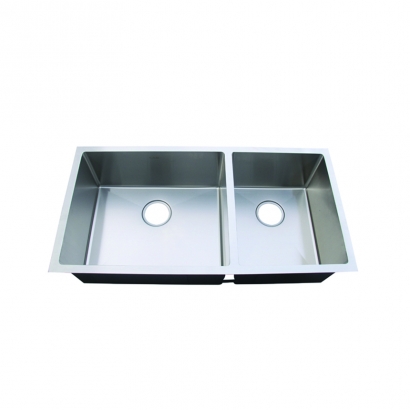 CAM Double Bowl 60 40 Stainless Steel Handmade Sink HUNA351892L