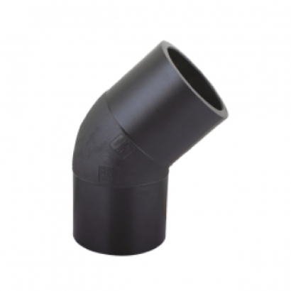 Fuis HDPE ButtFusion Fitting Elbow 45 Degree (Formerly known as DURA HDPE Fitting)