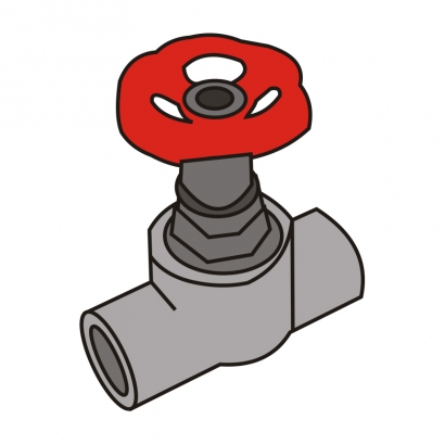 Bute Engineering PPR Hot and Cold Water System PPR Fitting Stop Valve