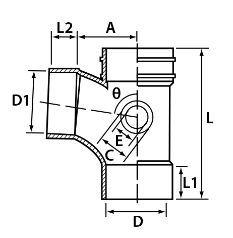 soil bend fitting upvc paling swept vent waste swv unequal branch series